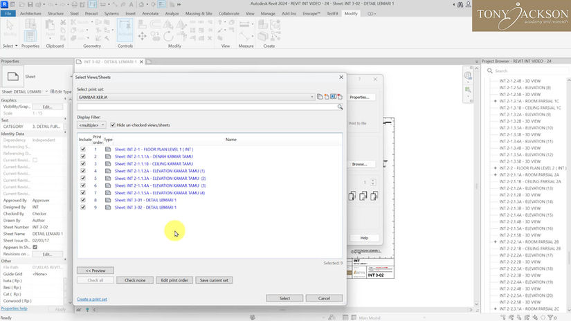 36. Export Gambar kerja PDF
